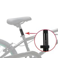 Saddle stand adapter 27.2 - 31.2mm // Alum. (black)