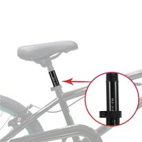 Saddle stand adapter 31.6 - 34.9mm // Alum. (black)