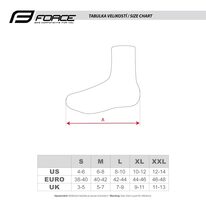 Shoe covers FORCE Deep Road, XL (black)