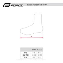 Shoe covers FORCE Lycra Termo Road, L-XL (black)