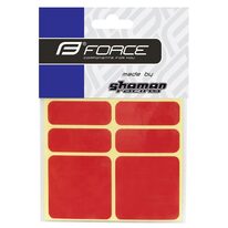 Stickers FORCE Reflekton (6 pcs, red)