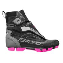 Žieminiai batai FORCE MTB ICE21 Lady (juoda/rožinė) 39