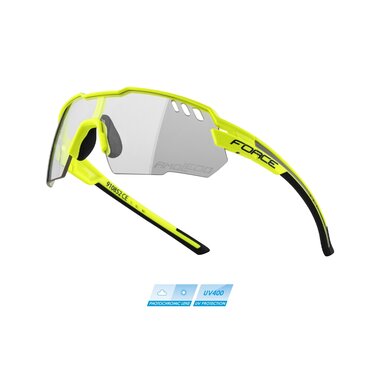 Sunglasses FORCE Amoledo photochromic lenses (yellow/grey)