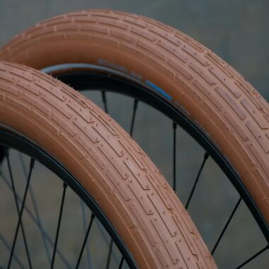 Шина Schwalbe Fat Frank 700 x 50C (50-622) // продается с внутренней трубой (DV), защита от проколов, светоотражающая полоса (коричневый/коричневый)