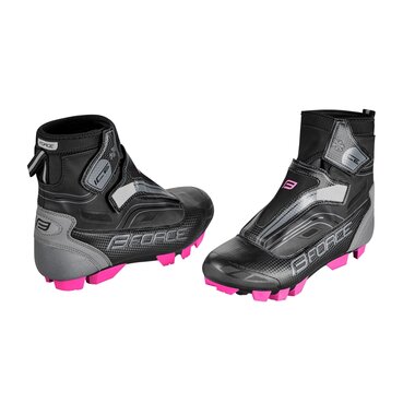 Winter shoes FORCE MTB ICE21 Lady (black/pink) 39